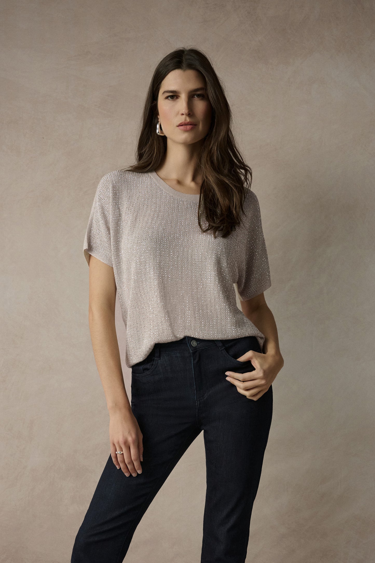 Joseph Ribkoff Metallic T-Shirt 263900
