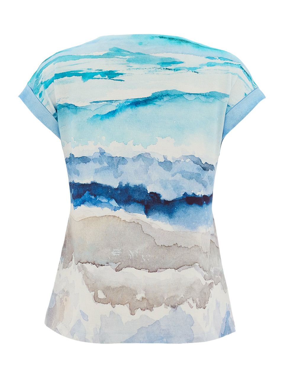 Dolcezza Wave Print Sparkle T-Shirt 26611