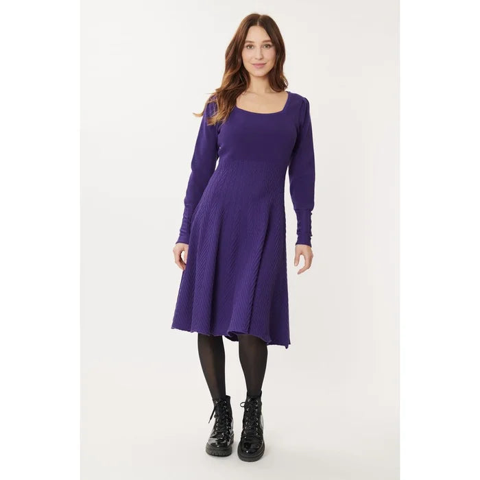 Derhy Purple Knitted Dress
