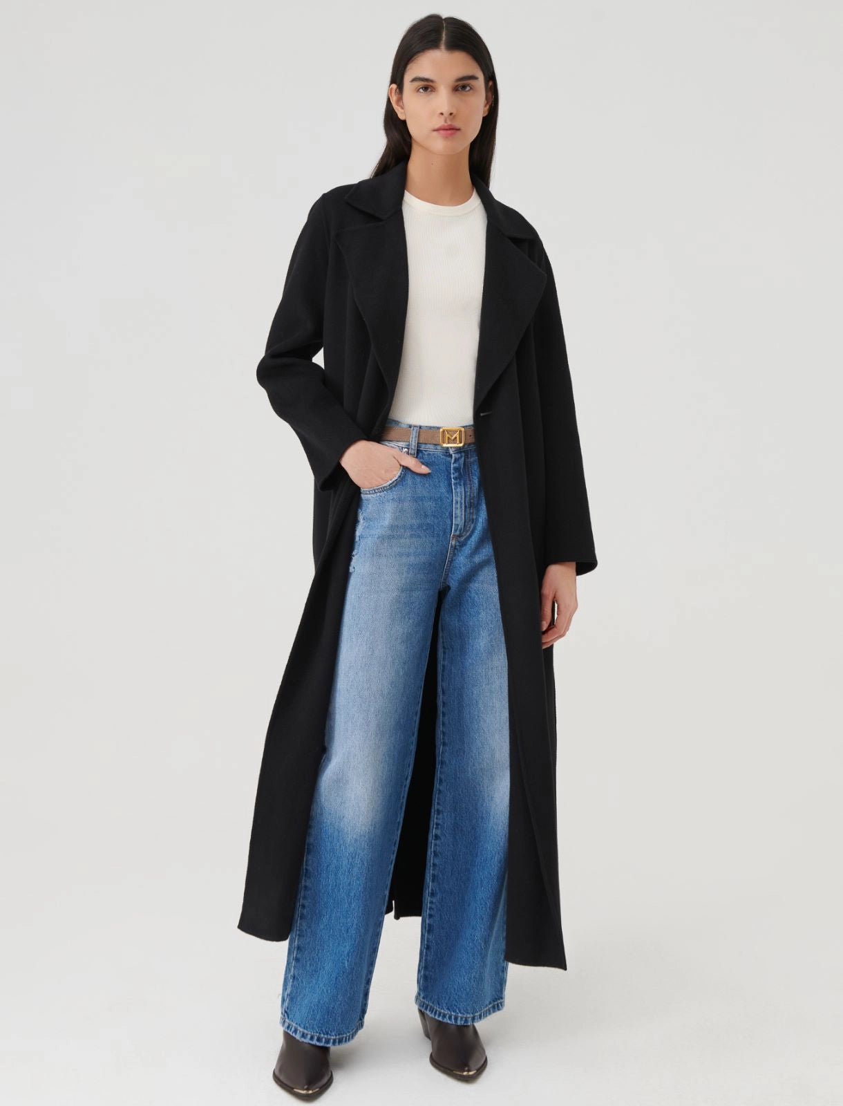 Marella Black Wool Coat