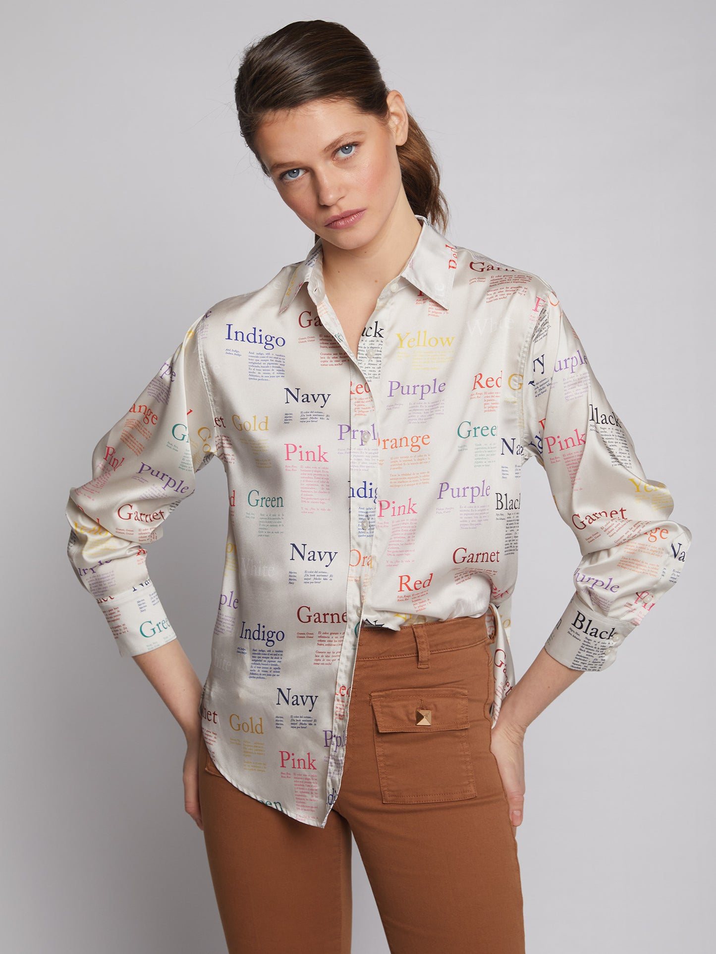 Vilagallo Colour Print Shirt
