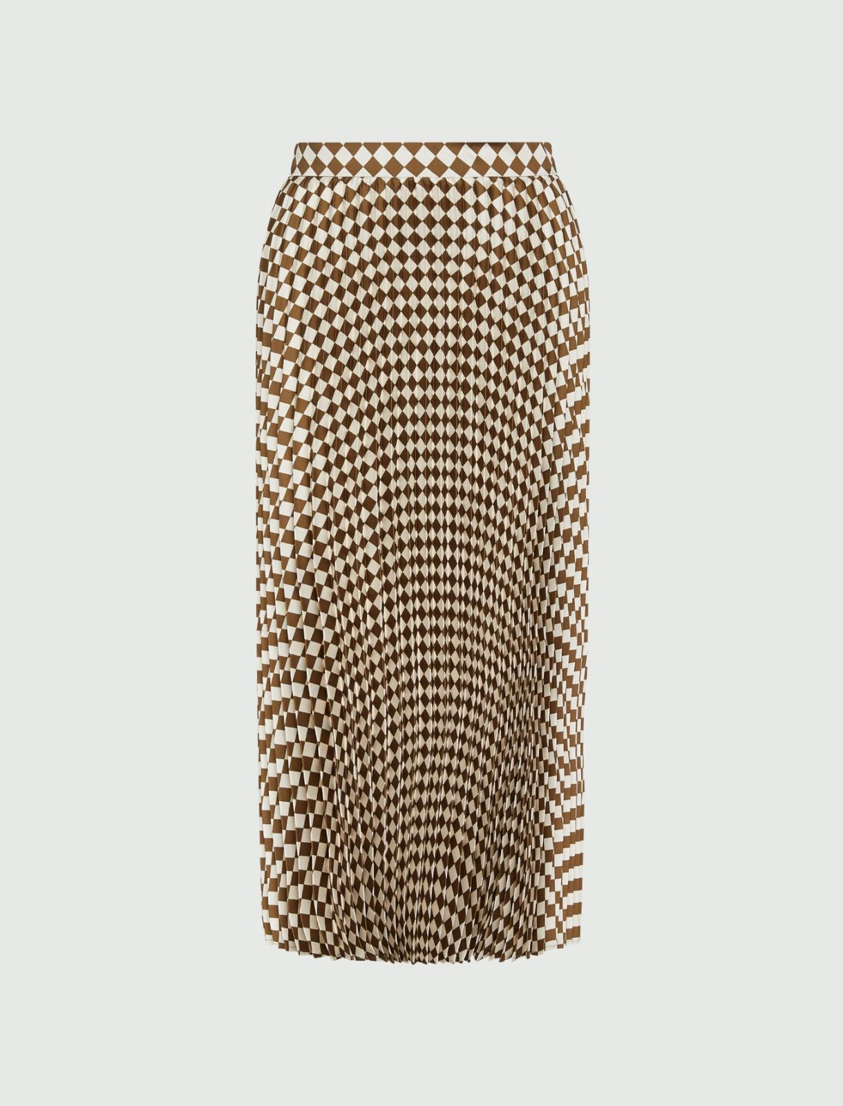 Marella Check Pleated Skirt
