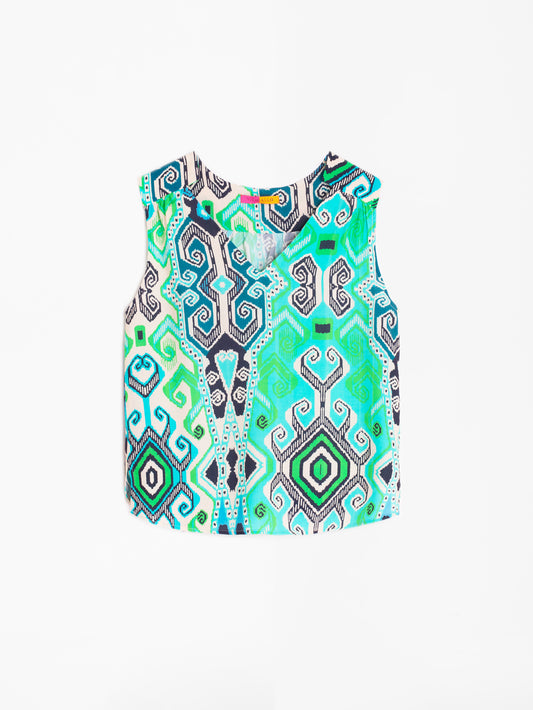 Vilagallo 31084 aztec print blouse