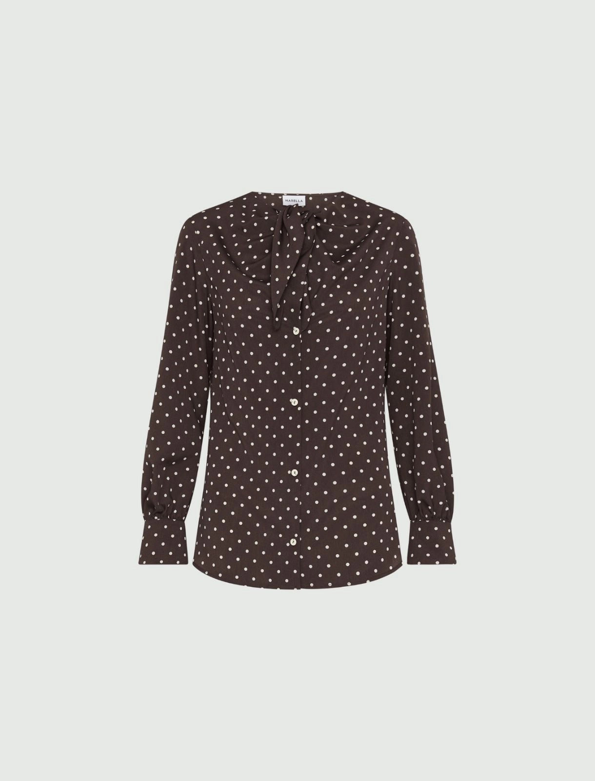 Marella Tie Neck Blouse