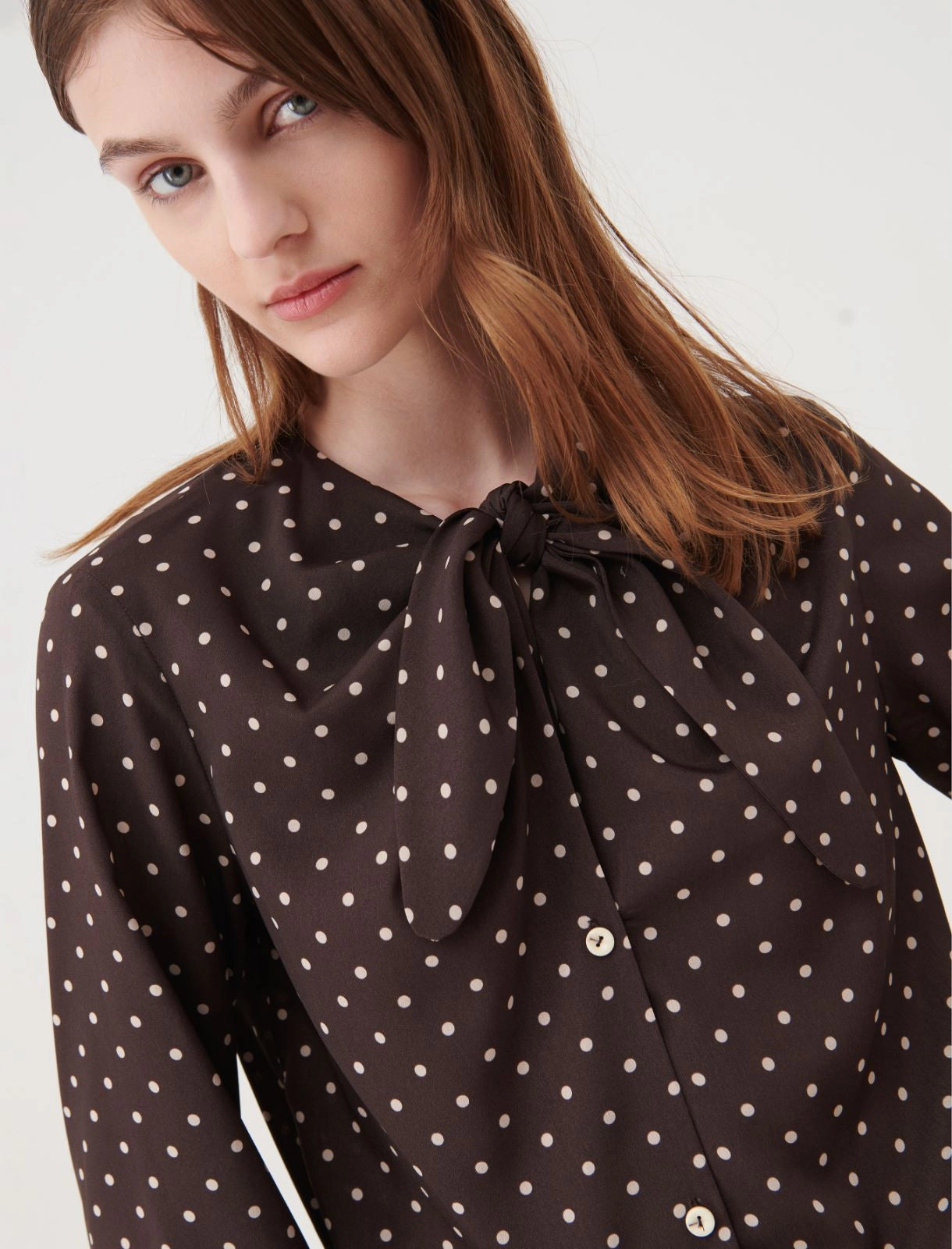 Marella Tie Neck Blouse