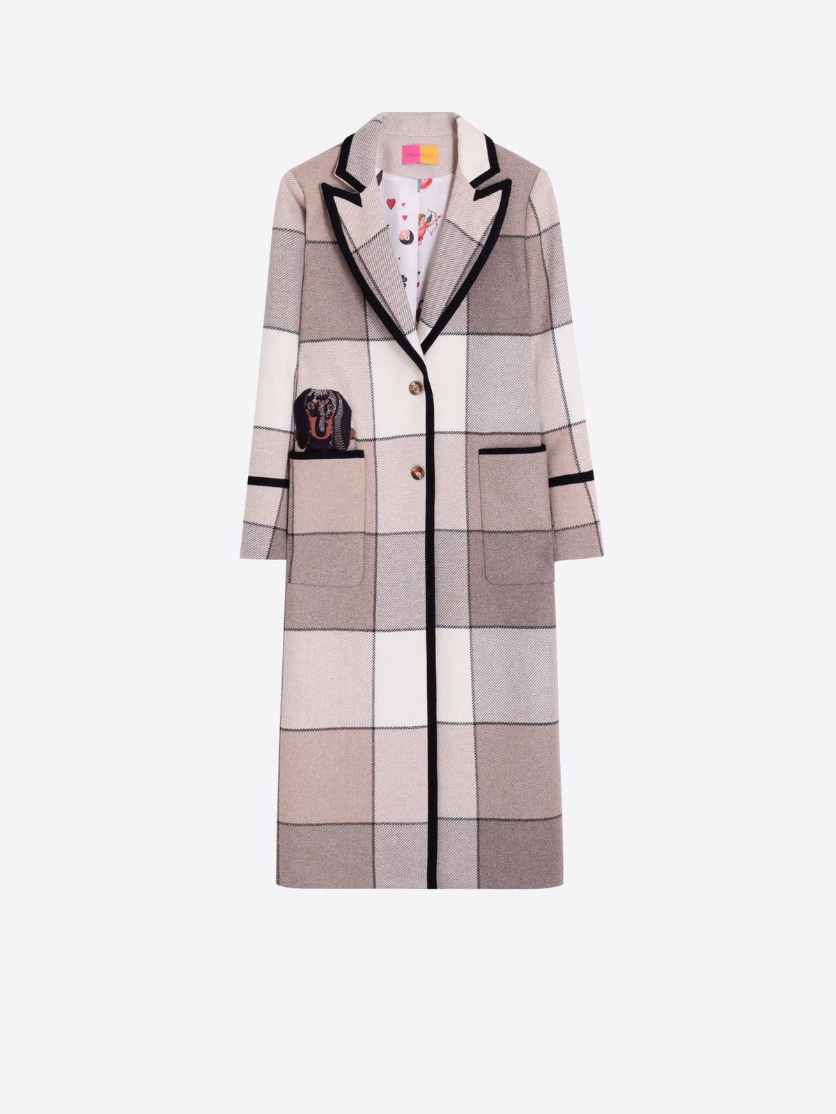 Vilagallo Check Dachshund Coat 33751
