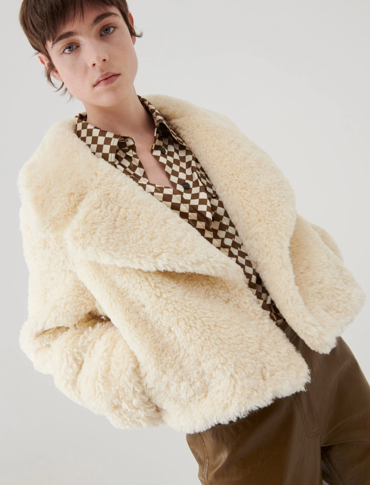 Marella Boucle Teddy Coat