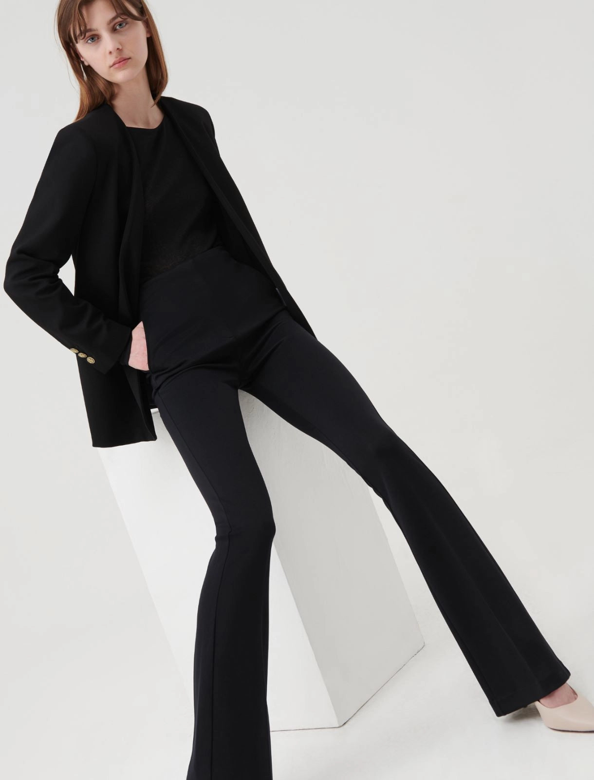 Marella Black Bootleg Trousers