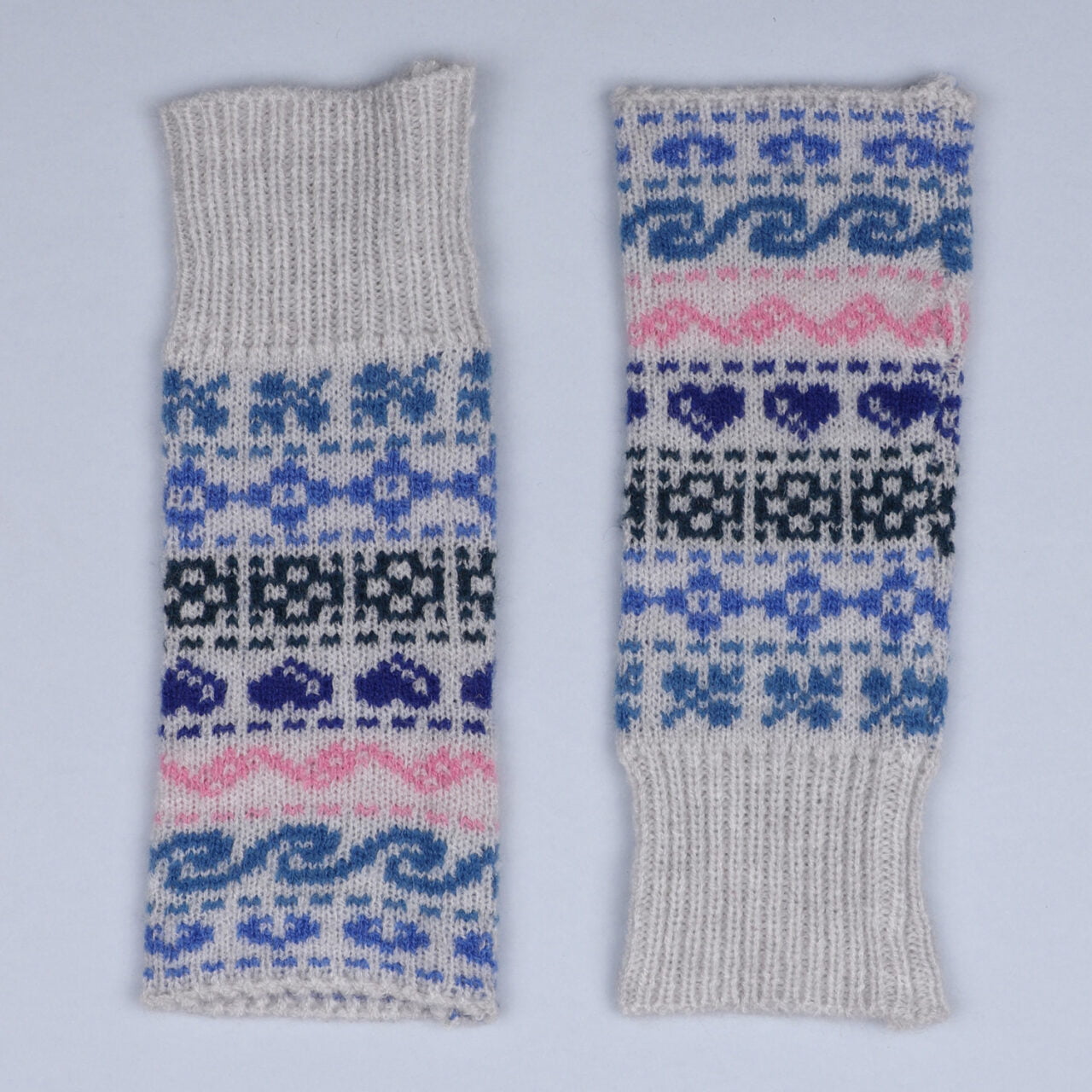 Zelly Nordic Print Fingerless Gloves