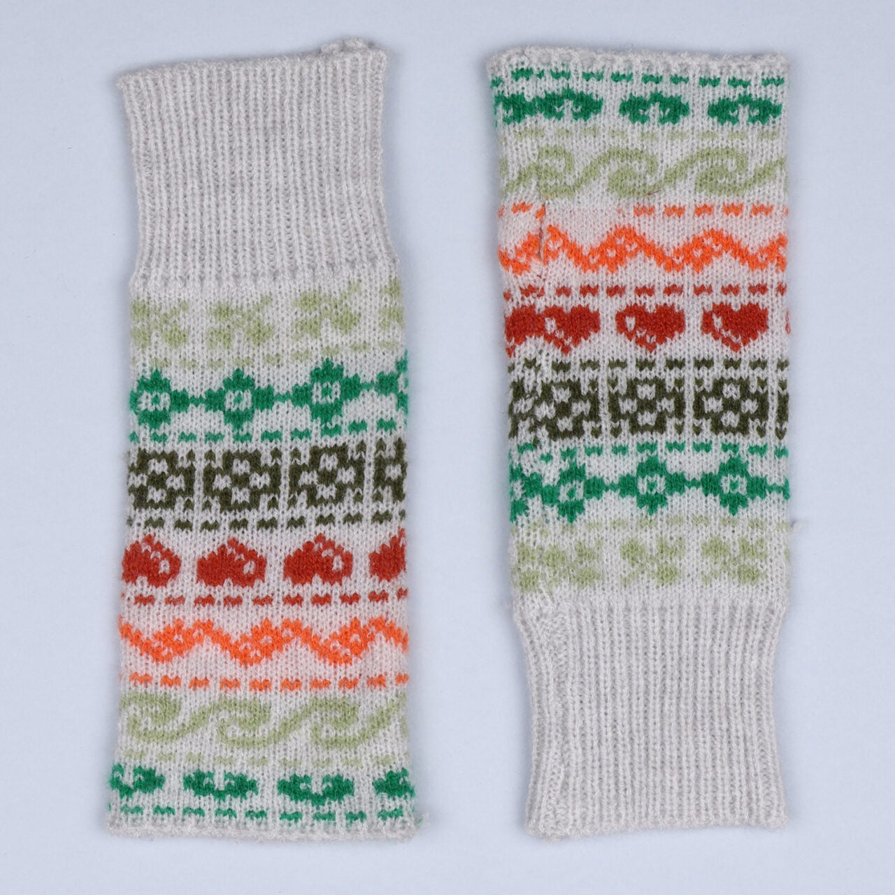 Zelly Nordic Print Fingerless Gloves