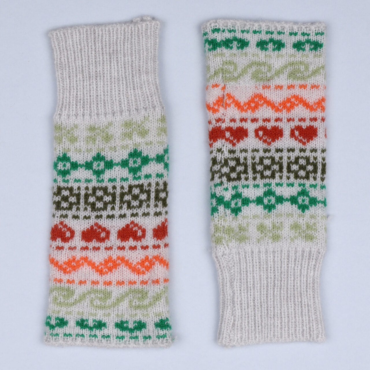 Zelly Nordic Print Fingerless Gloves