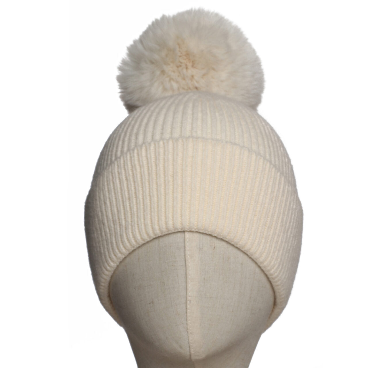 Zelly Cream Pom Pom Hat