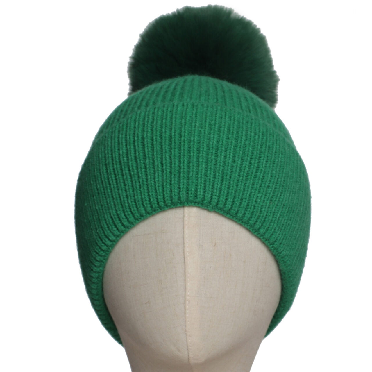 Zelly Green Pom Pom Hat
