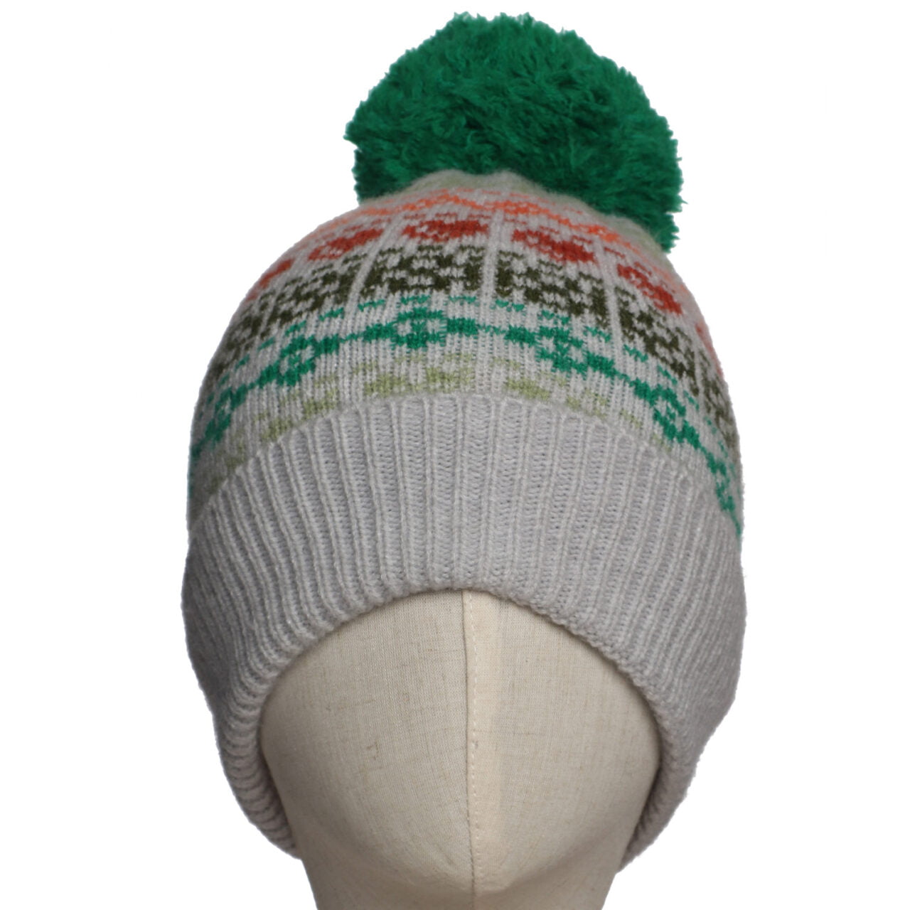 Zelly Green Nordic Knitted Hat