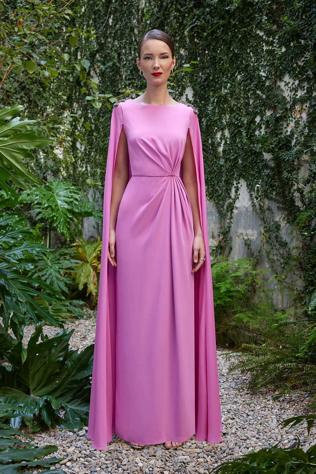 Carla Ruiz Pink Grecian Dress 50518