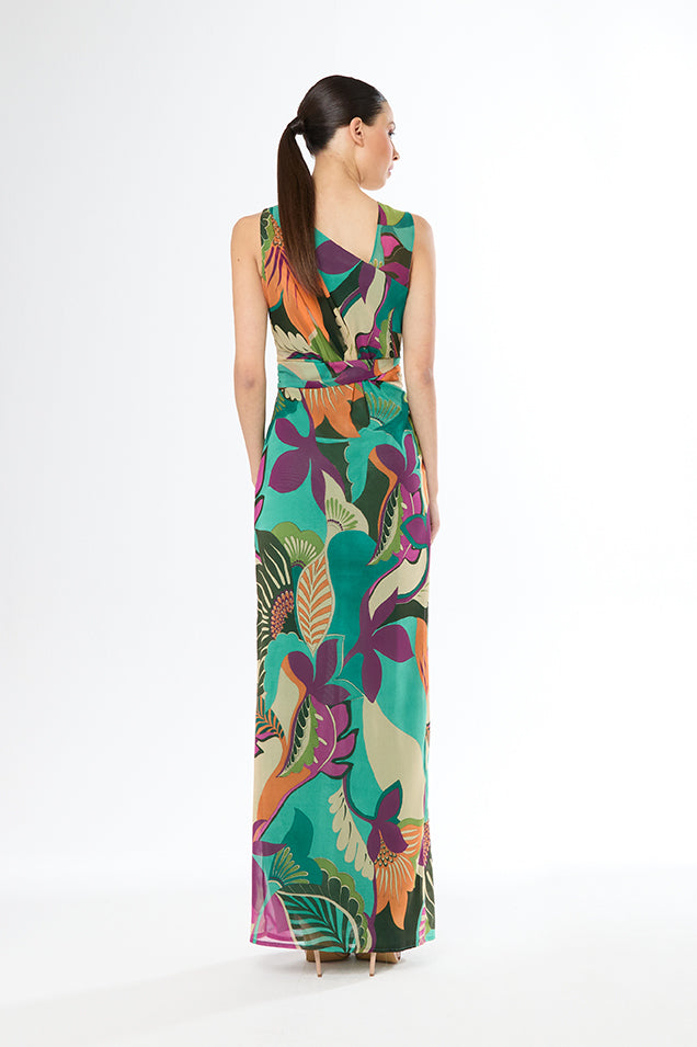 Carla Ruiz Print Georgette Dress 51629