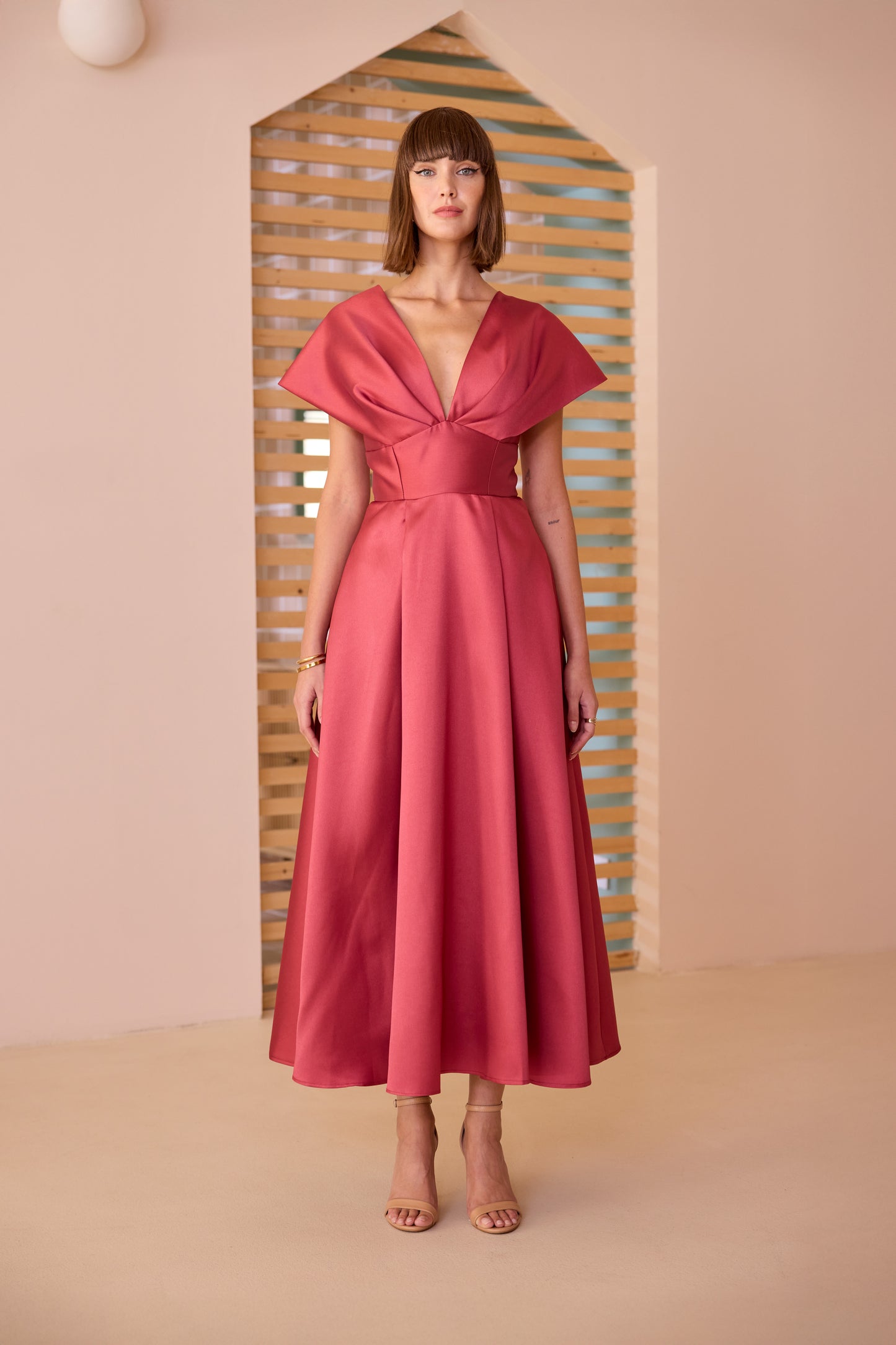 Carla Ruiz Taffeta Dress 52-624