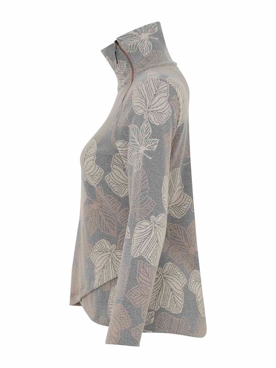 Dolcezza Leaf Print Top