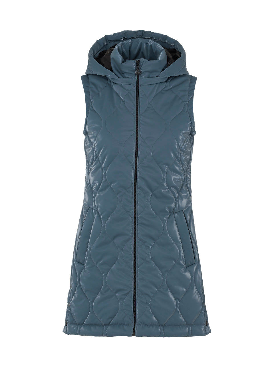 Dolcezza Metallic Wet Look Gilet