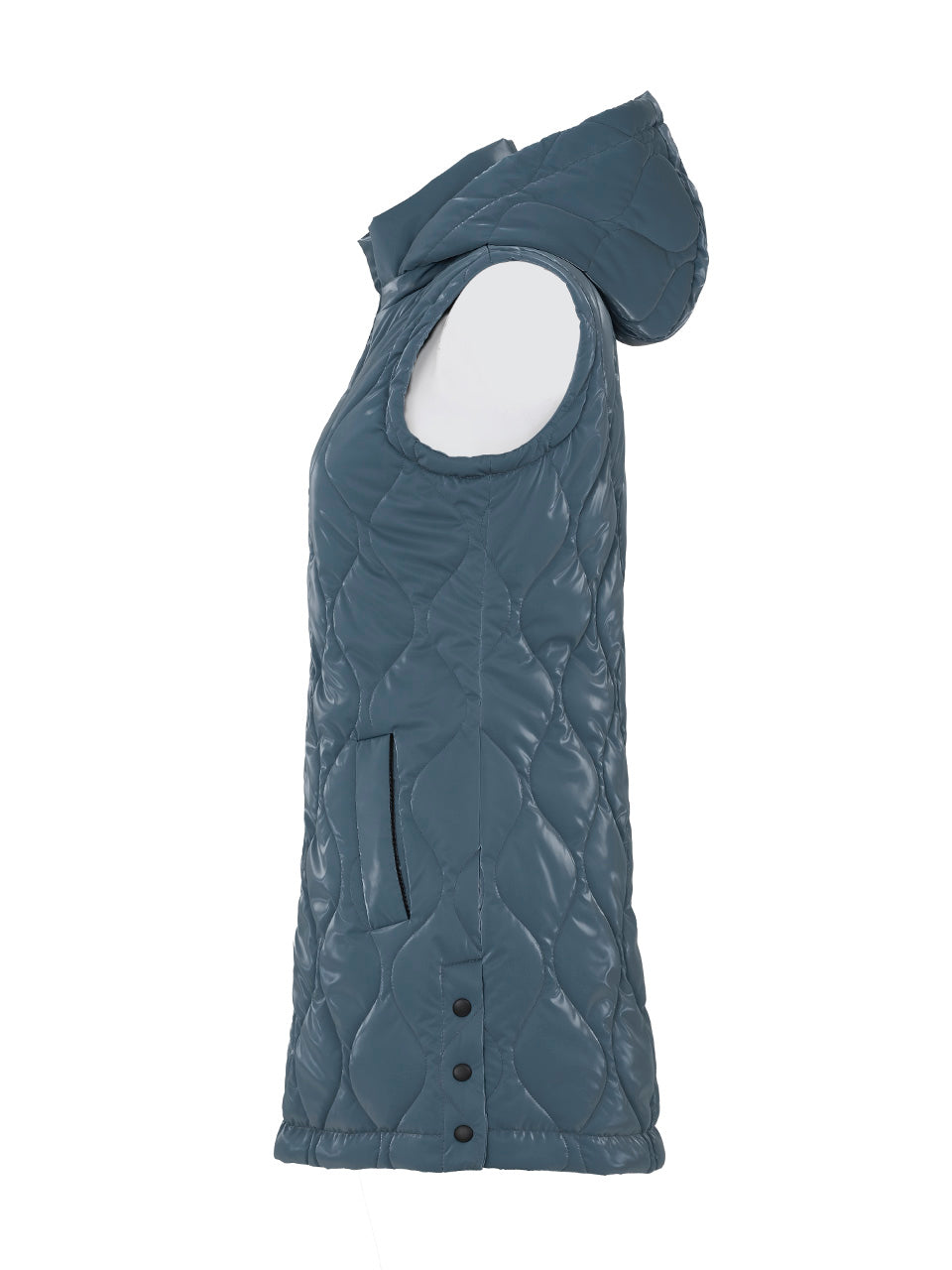 Dolcezza Metallic Wet Look Gilet
