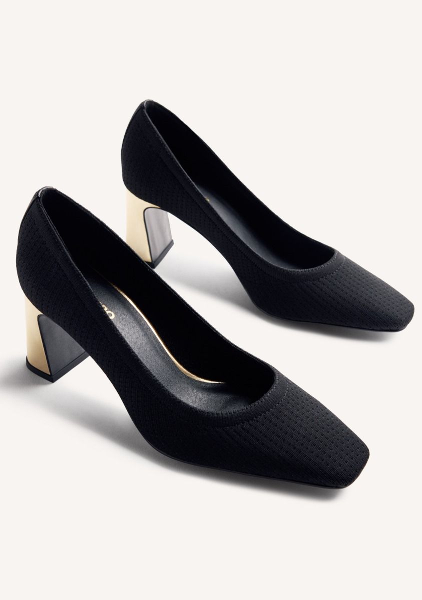 Gioseppo Black Elastic Shoes Okemos
