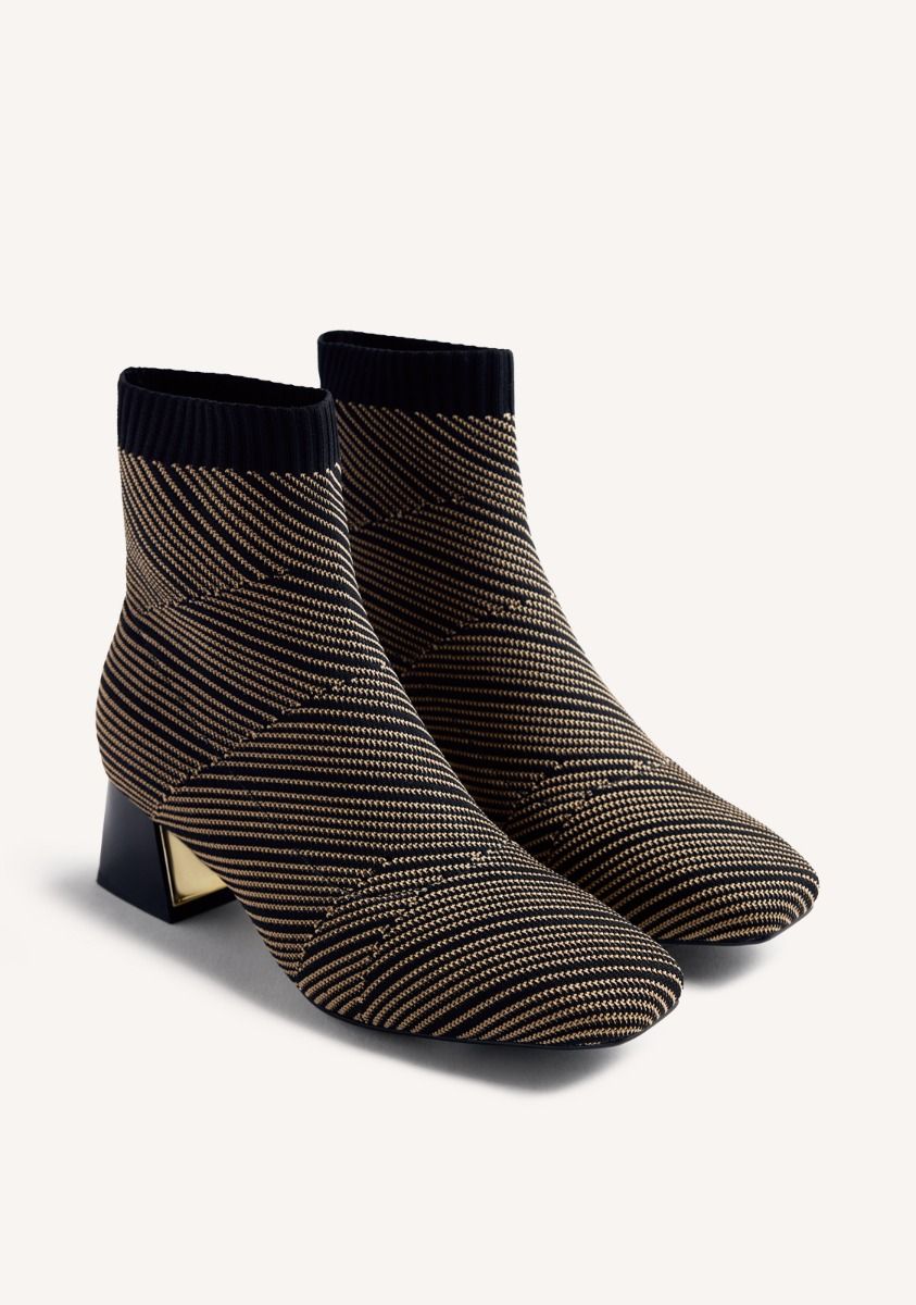 Gioseppo Stripe Elastic Boots Snover
