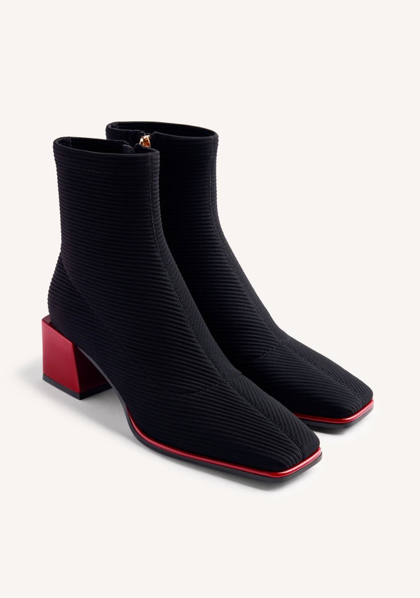 Gioseppo Black Elastic Boots Inger