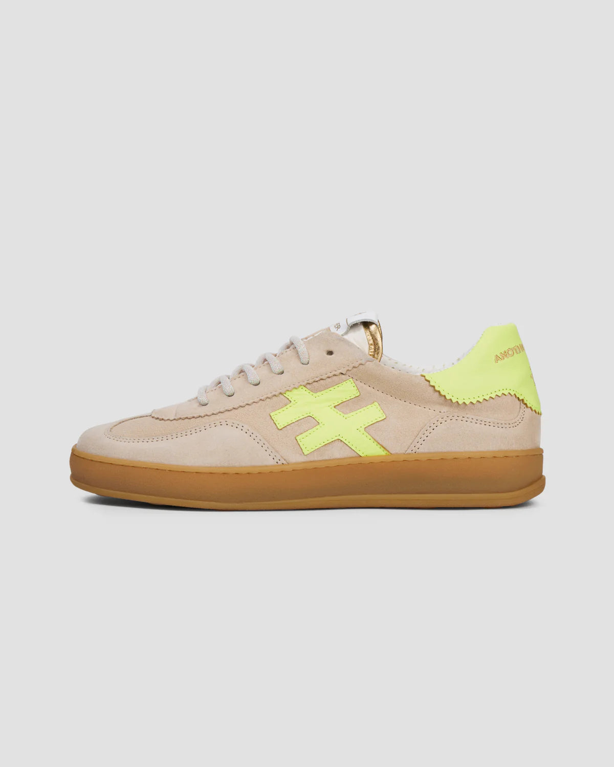 Another Trend Beige/Lime Trainers A032