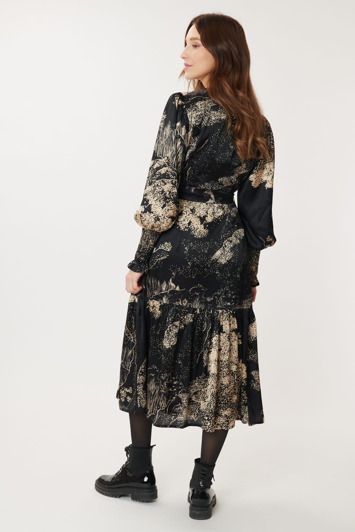 Derhy Adelita Abstract Satin Dress