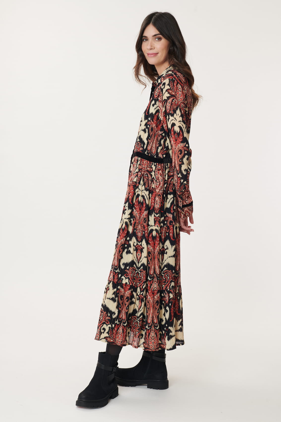 Derhy Agnes IKat print Dress