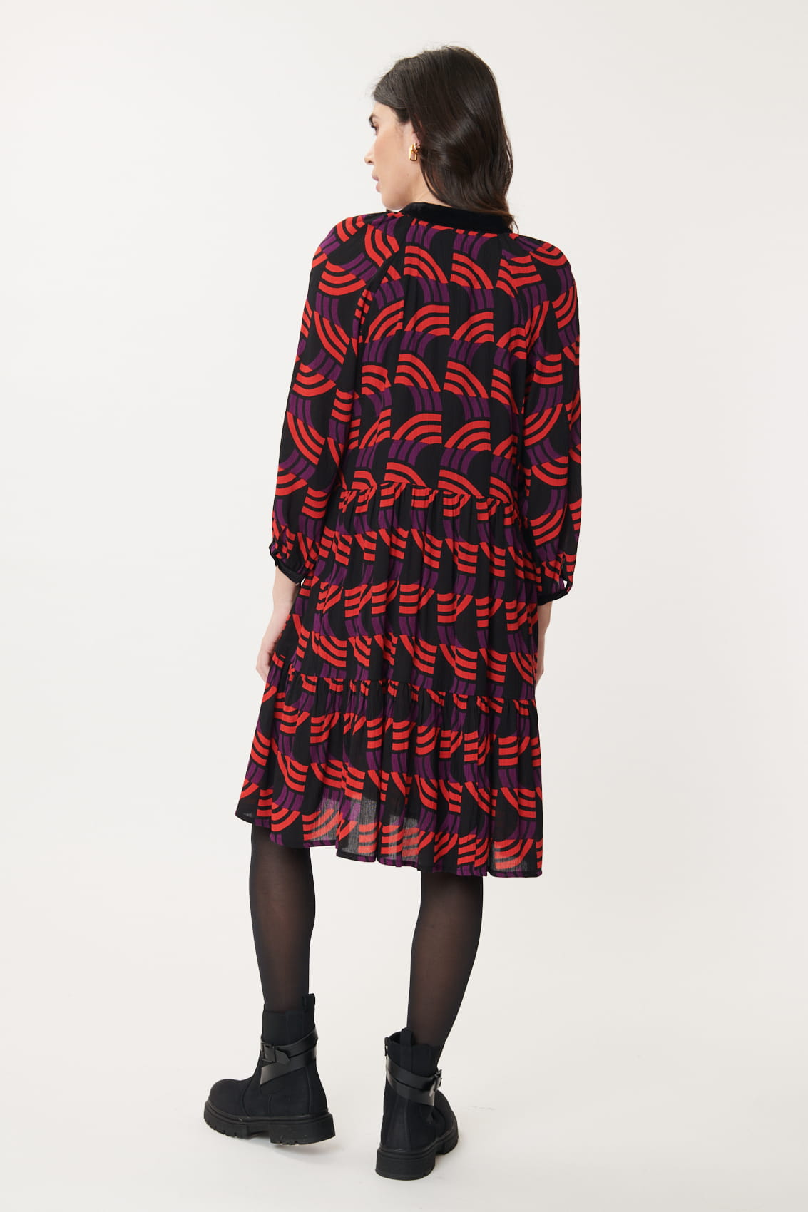 Derhy Ainoa Geo Print Shirt Dress