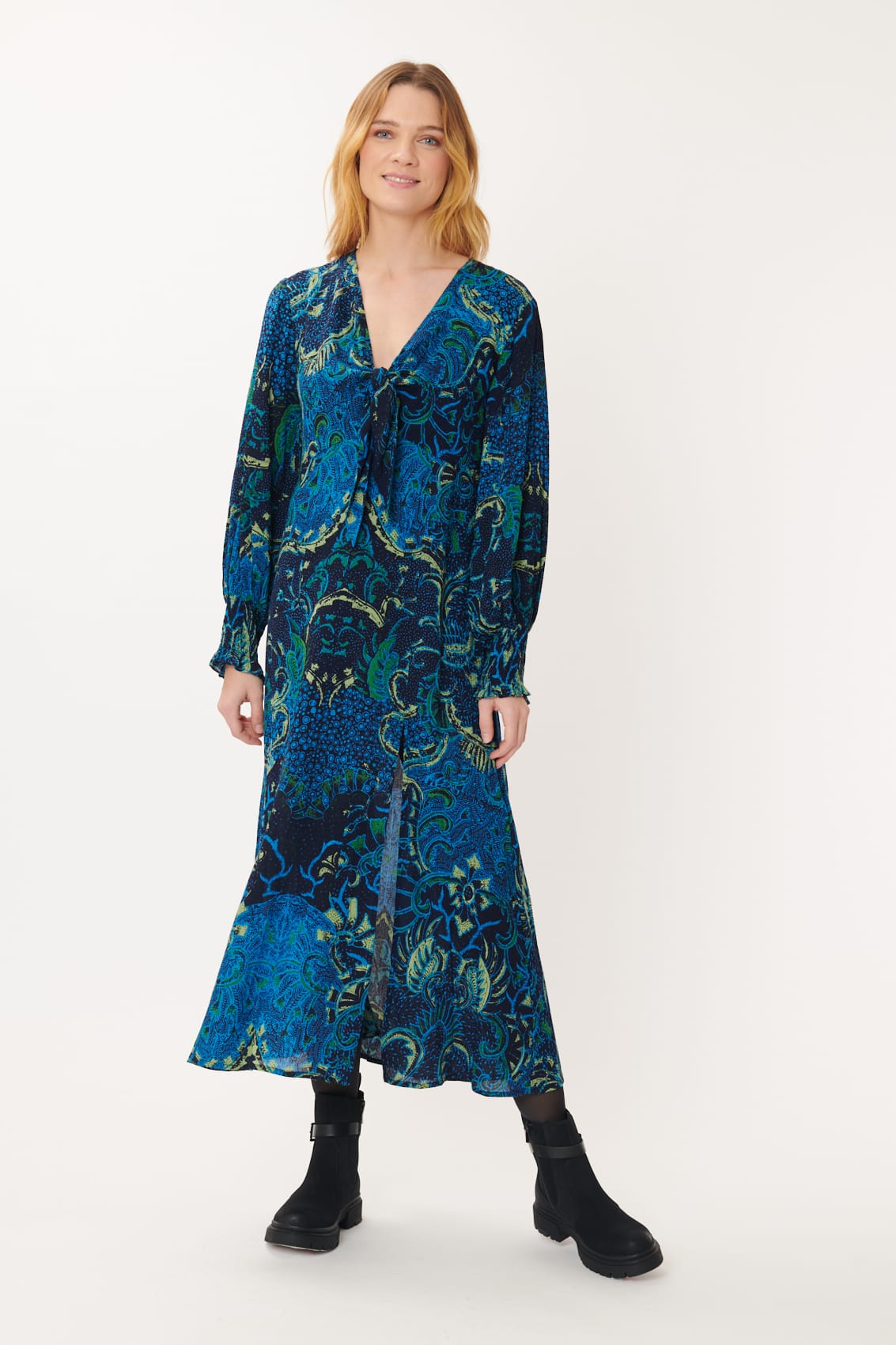 Derhy Paisley Print Dress