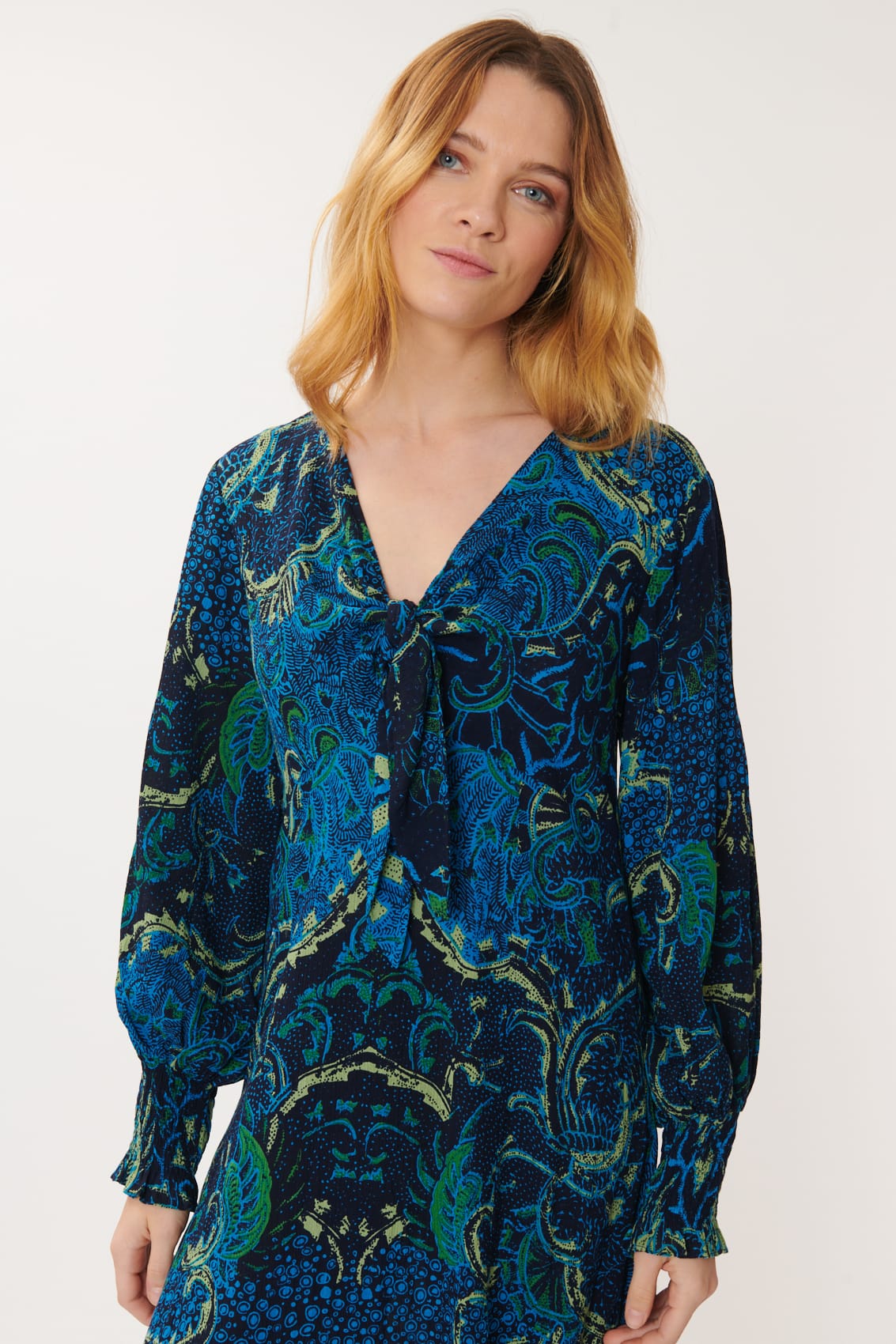 Derhy Paisley Print Dress