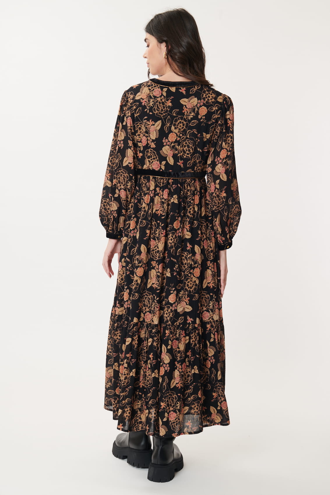 Derhy Long Floral Print Dress