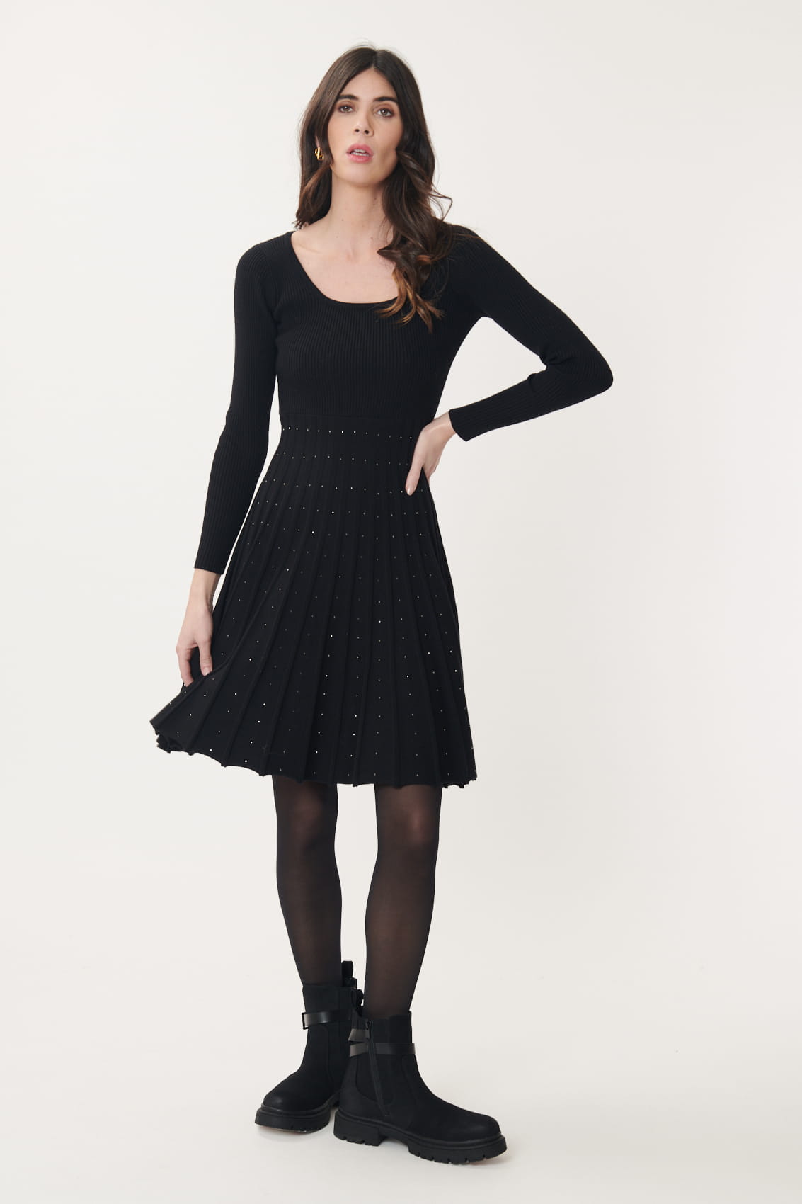 Derhy A-Line Knitted Dress