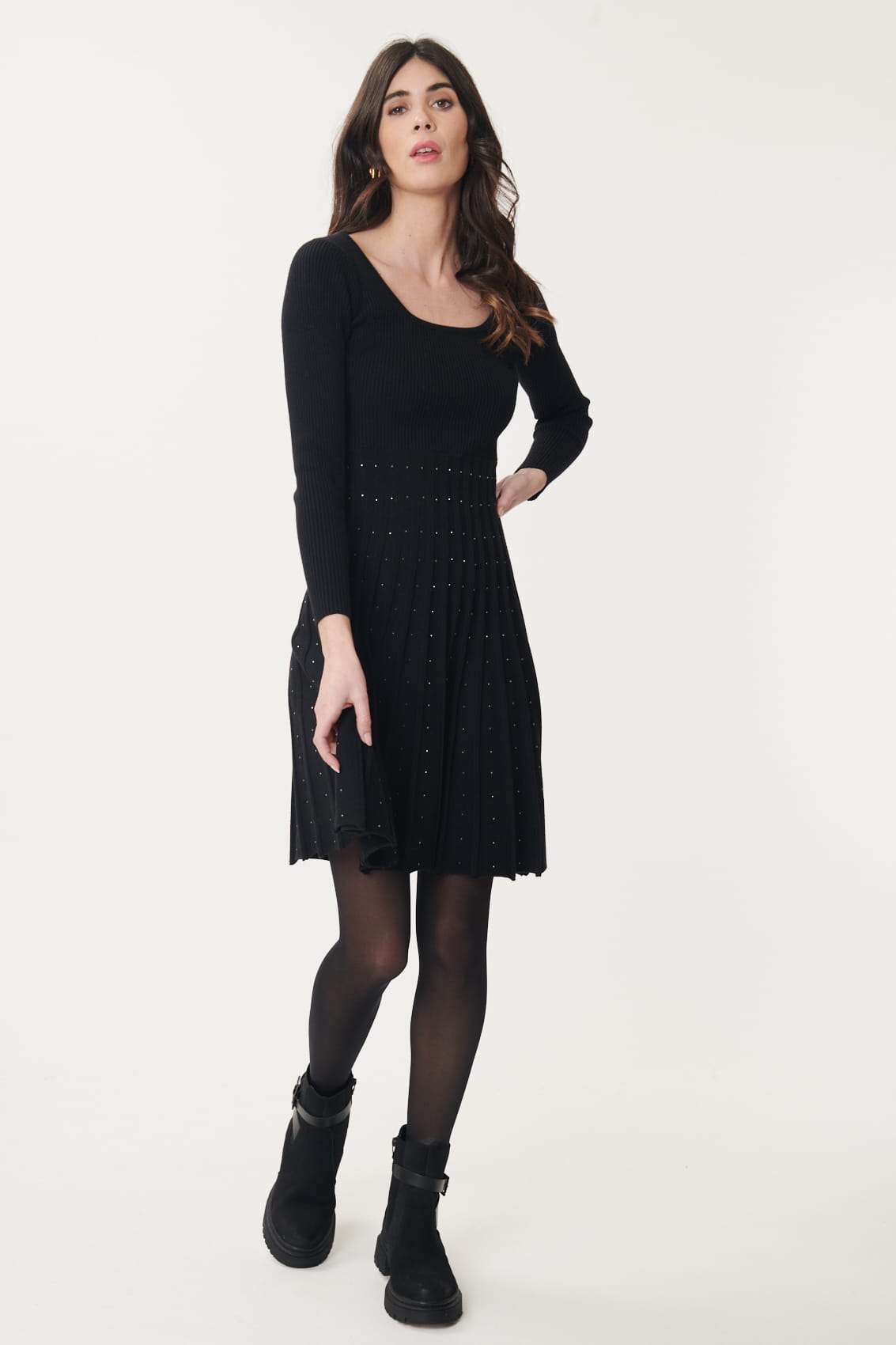 Derhy A-Line Knitted Dress