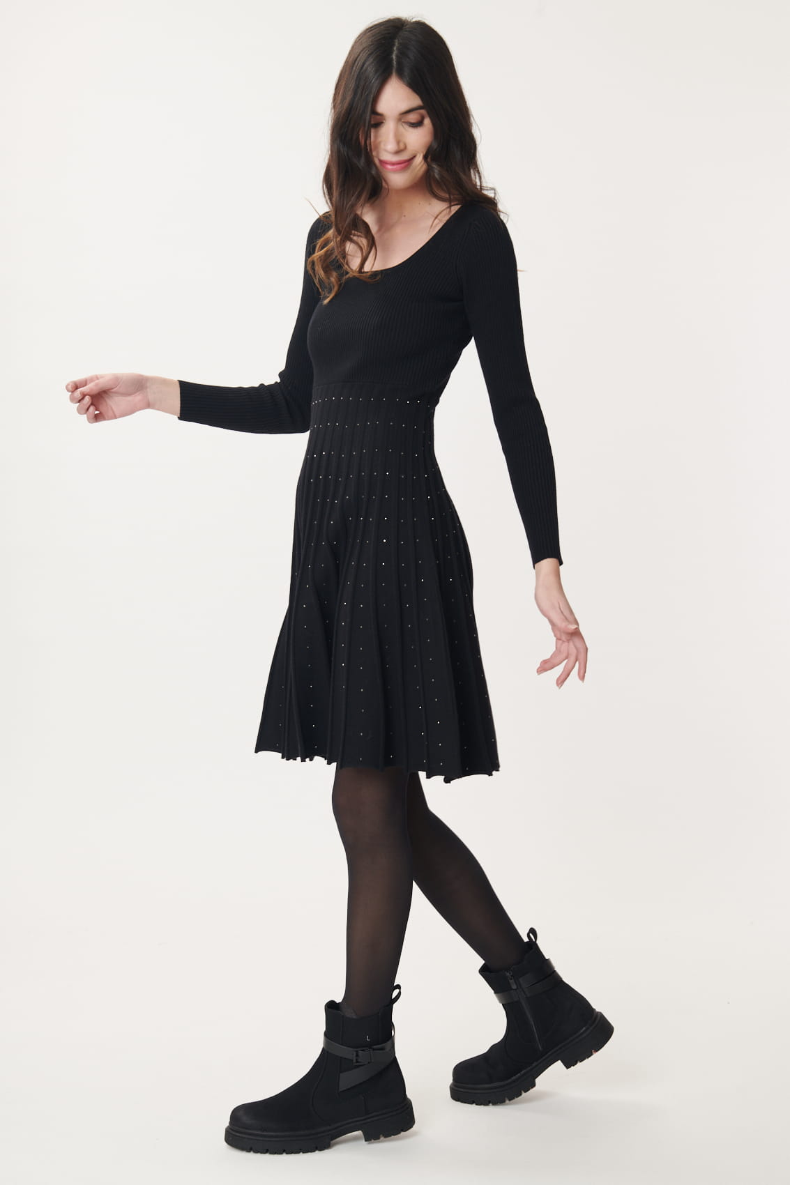 Derhy A-Line Knitted Dress