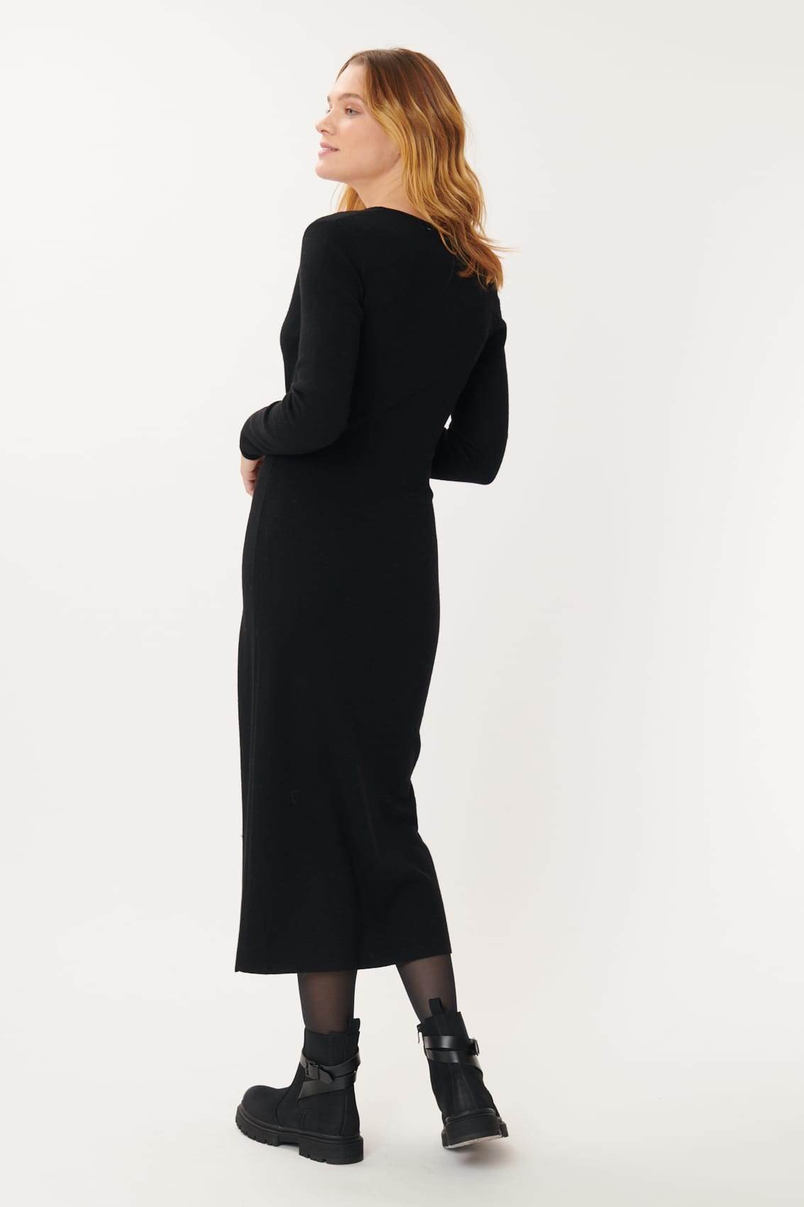 Derhy Knitted Wrap Dress