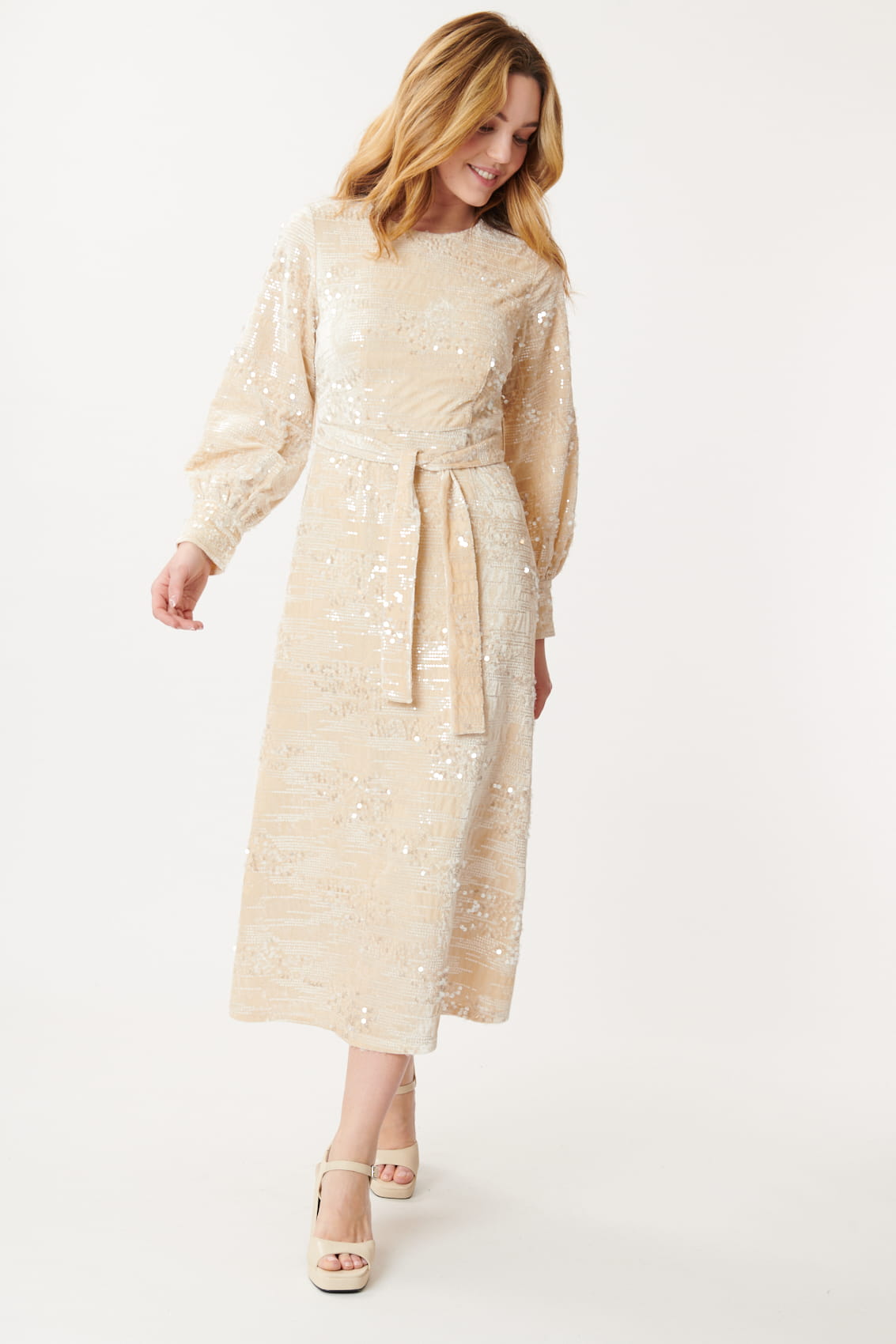 Derhy Long Sequin Dress