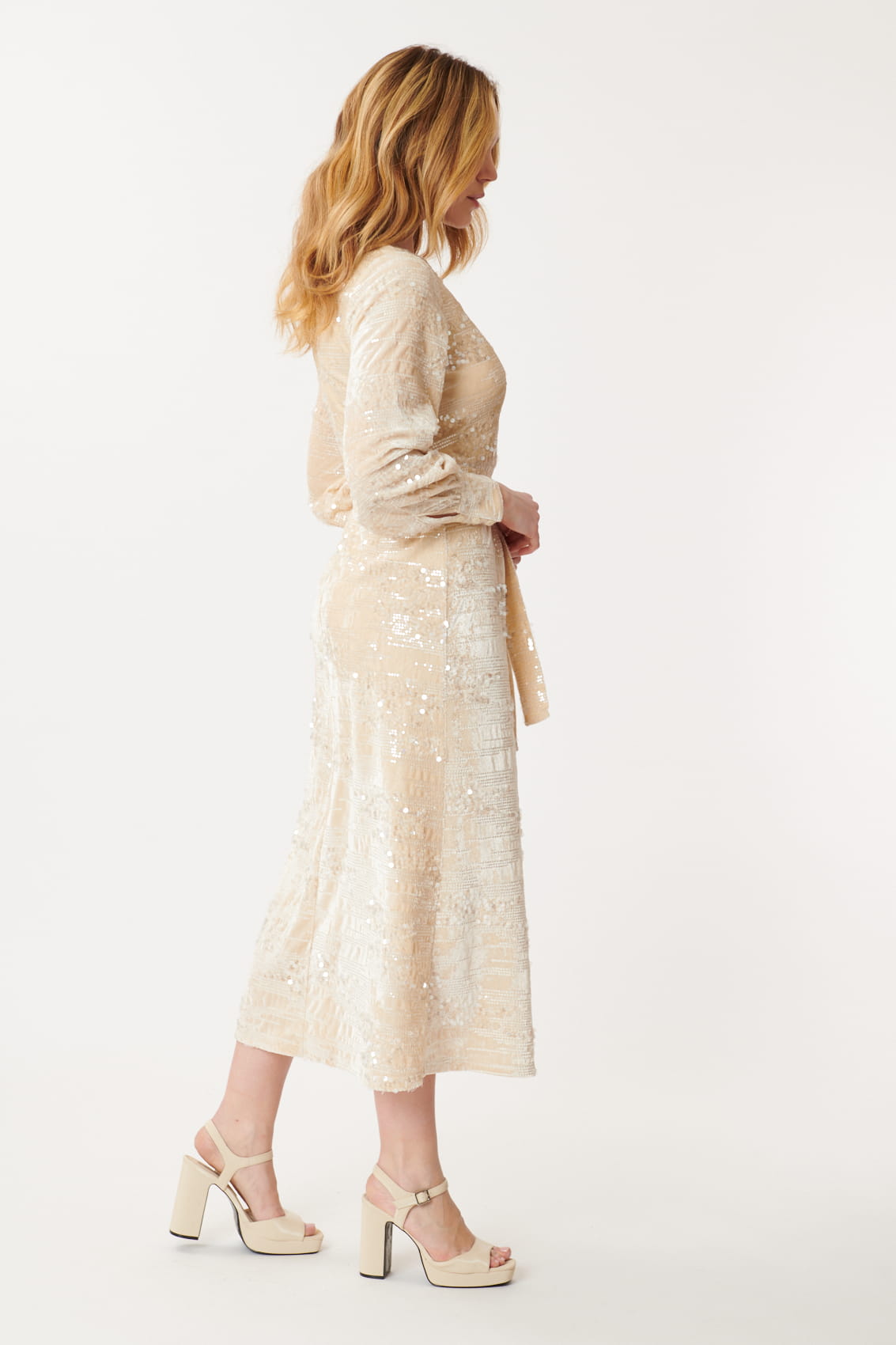 Derhy Long Sequin Dress