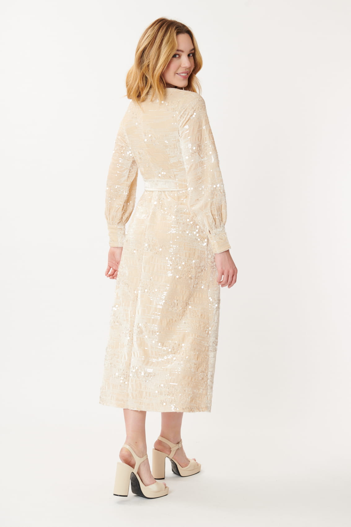 Derhy Long Sequin Dress