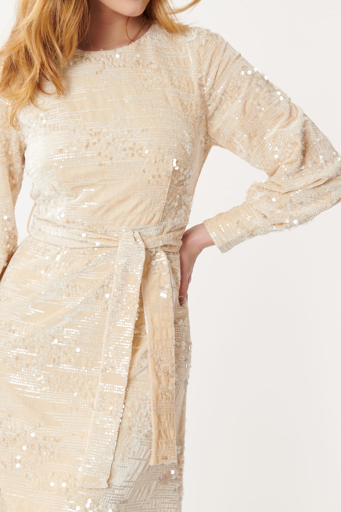 Derhy Long Sequin Dress