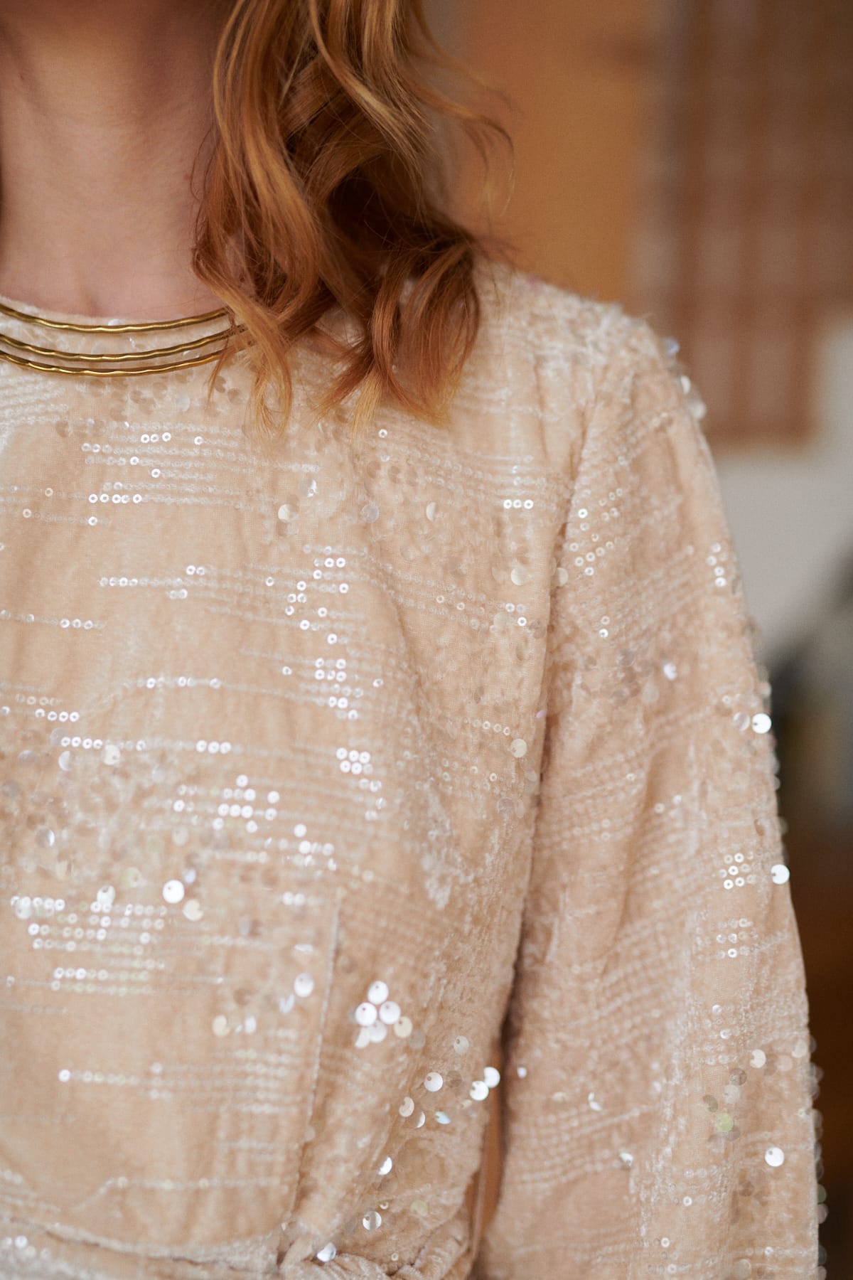 Derhy Long Sequin Dress