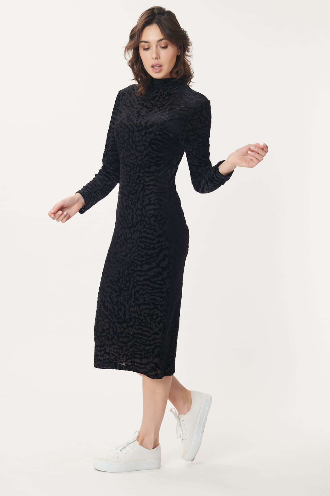 Derhy Velvet Devore Dress