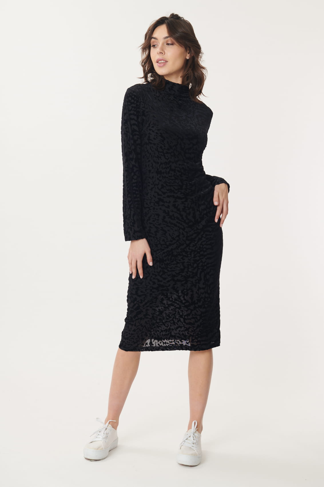 Derhy Velvet Devore Dress