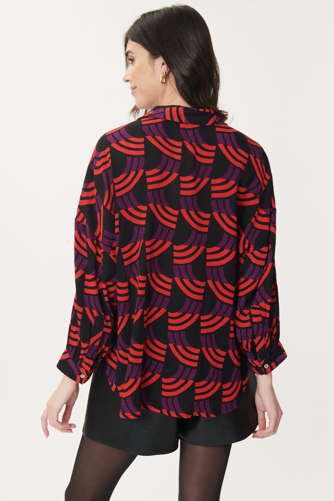 Derhy Baxtor Geo Print Shirt