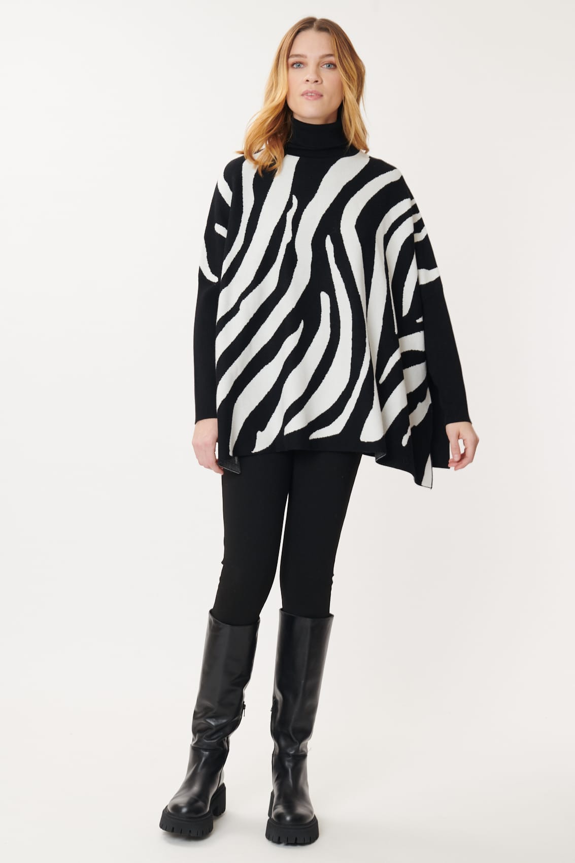 Derhy Zebra Print Sweater