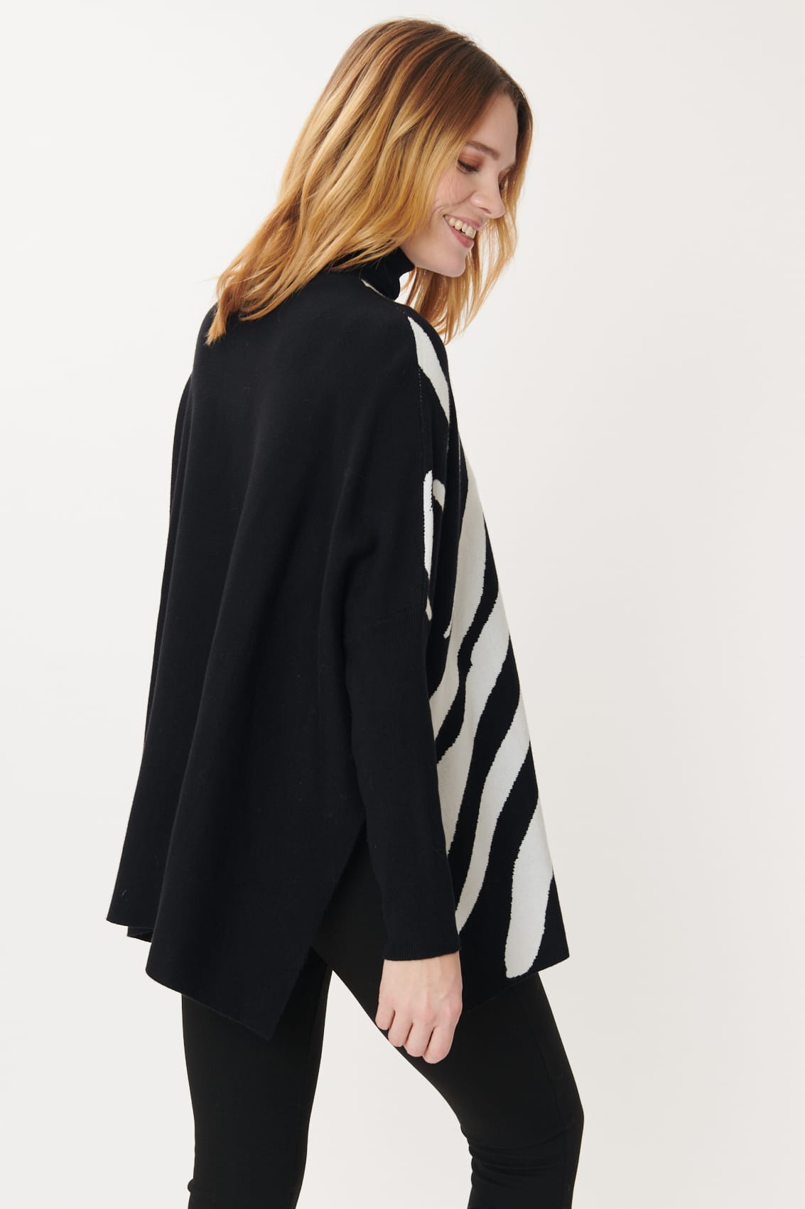 Derhy Zebra Print Sweater