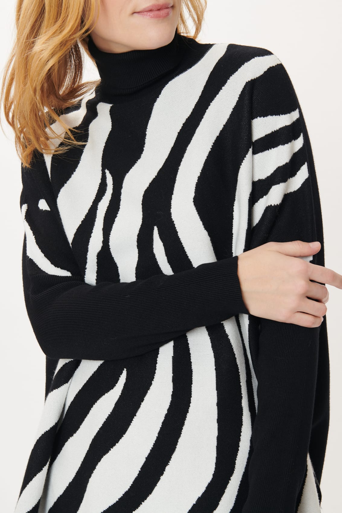 Derhy Zebra Print Sweater