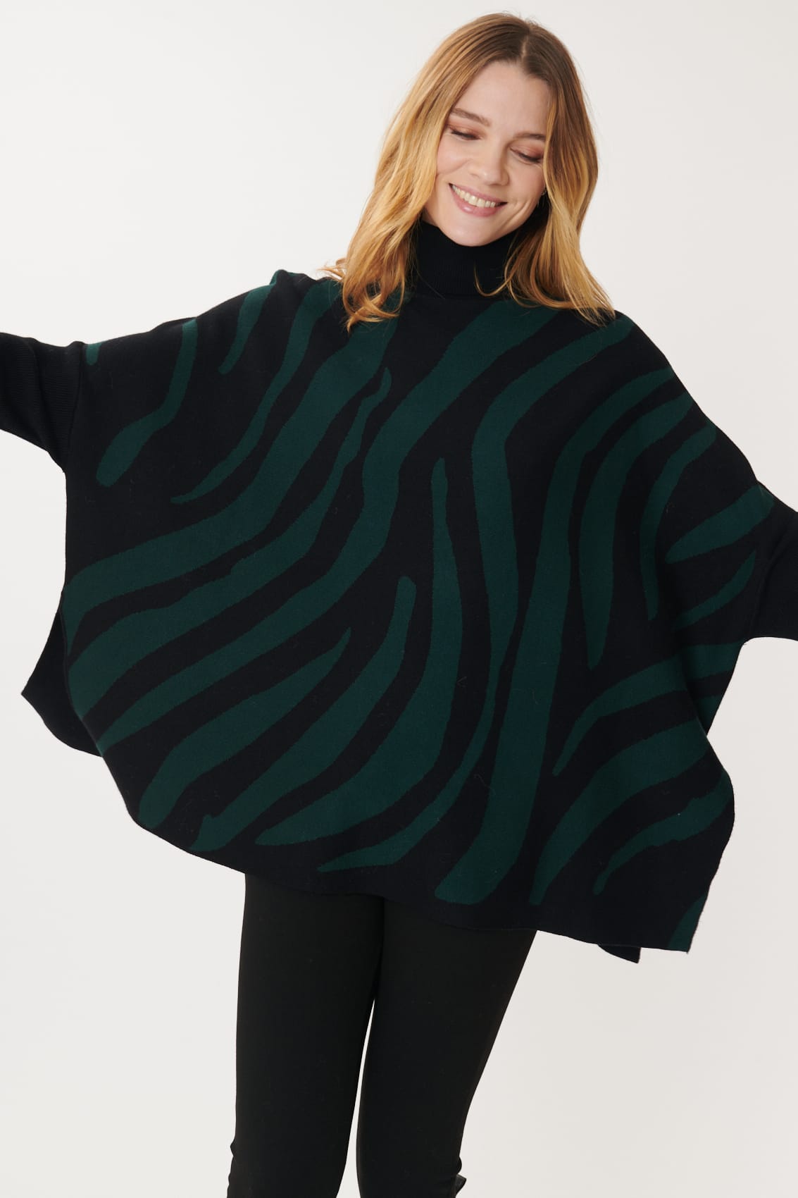 Derhy Zebra Print Sweater
